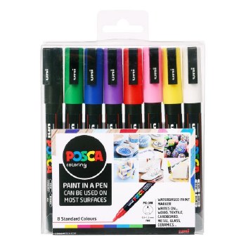 Posca PC-3M Set of 8 - Standard Colours