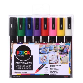 Posca PC-5M Set of 8 - Standard Colours
