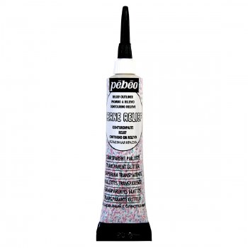 Pebeo Cerne Relief - Transparent Glitter 20ml