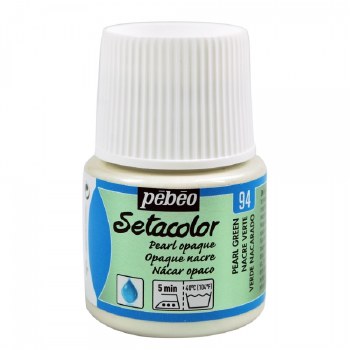 Pebeo Setacolor Opaque Pearl - Green 45ml