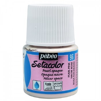 Pebeo Setacolor Opaque Pearl - Pink 45ml