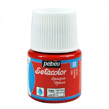 Pebeo Setacolor Opaque Matt - Red 45ml