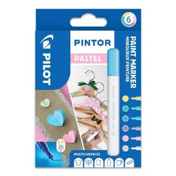 Pintor Extra Fine Tip Paint Marker Set 6 - Pastel