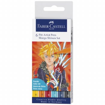 PITT Artist Pen Set of 6 Shonen