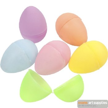 Plastic Pastel Col Eggs 12s