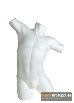 Polystyrene Male Torso