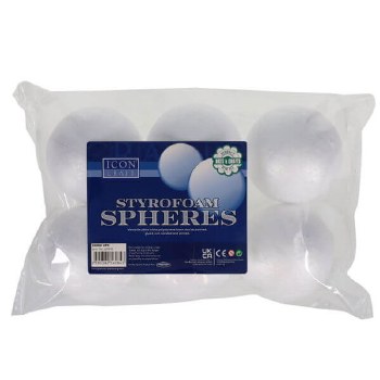 Polystyrene Sphere 8cm Icon 6s