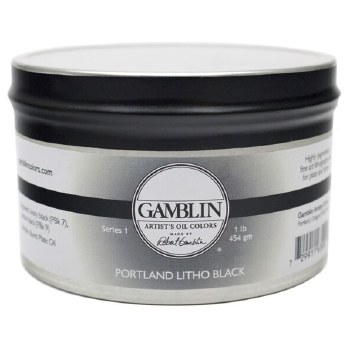 Gamblin Portland Lithography Black Ink 175ml