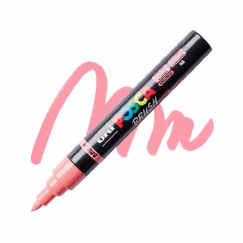 Uni Posca PC-5BR Brush Tip - Coral
