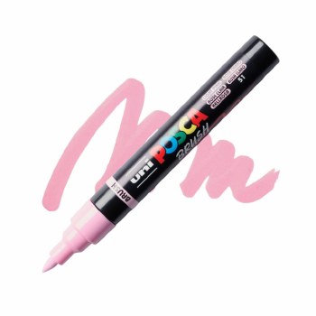 Uni Posca PC-5BR Brush Tip - Light Pink