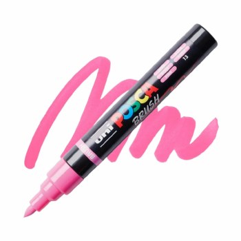 Uni Posca PC-5BR Brush Tip - Pink