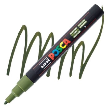 Uni Posca PC-3M - Khaki Green