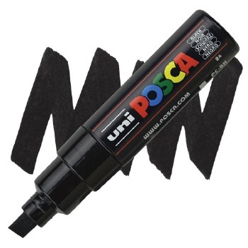 Uni Posca PC-8K - Black - Chisel