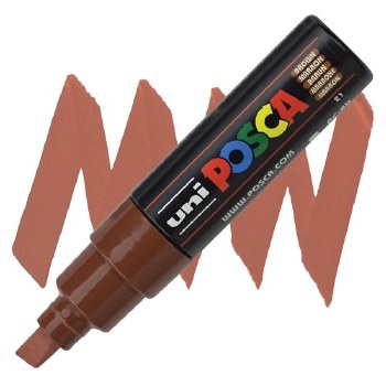 Uni Posca PC-8K - Brown - Chisel