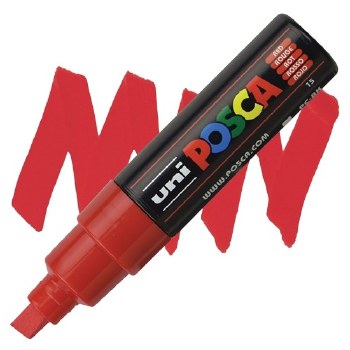 Uni Posca PC-8K - Red - Chisel