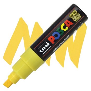 Uni Posca PC-8K - Straw Yellow - Chisel
