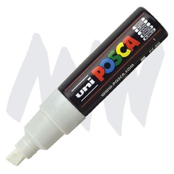 Uni Posca PC-8K - White - Chisel