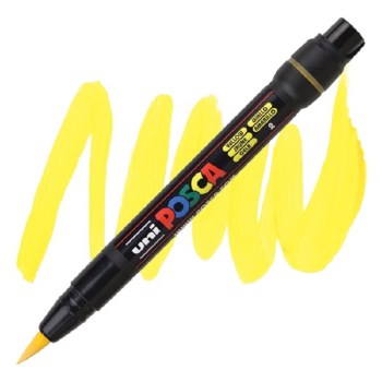 Uni Posca PCF-350 - Yellow - Brush