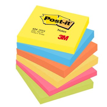 Post-it Notes 6 Pack - 654-TFEN Energetic Colours