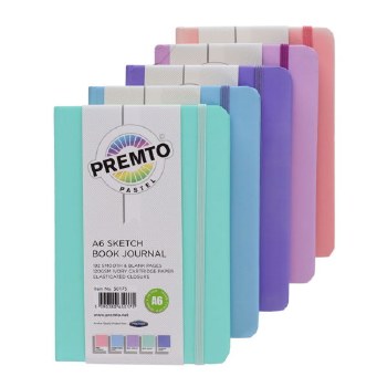 Premto A6 Sketch Book Journal Pastel