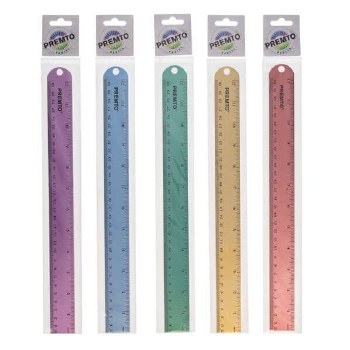 Premto Aluminium Ruler Pastel 30cm each