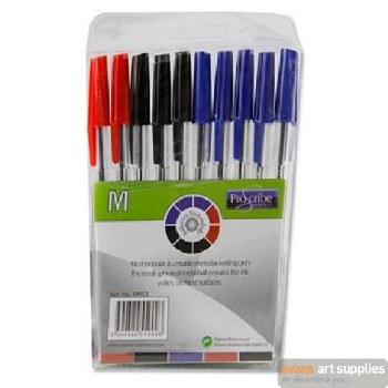 PRO:SCRIBE 10 ASST BALLPENS