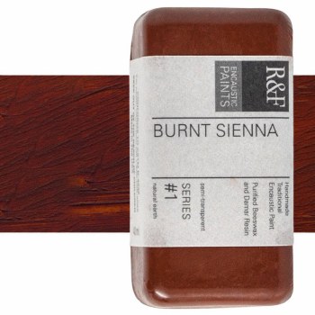 R&F Encaustic Paint 40ml Burnt Sienna