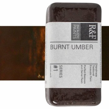 R&F Encaustic Paint 40ml Burnt Umber