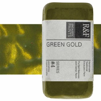 R&F Encaustic Paint 40ml Green Gold