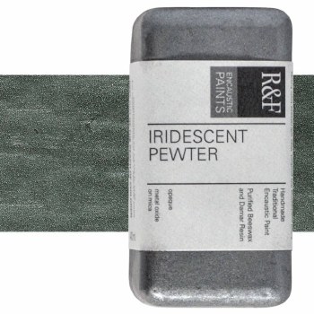 R&F Encaustic Paint 40ml Iridescent Pewter