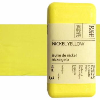 R&F Encaustic Paint 40ml Nickel Yellow