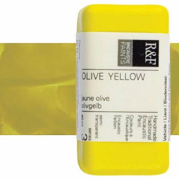 R&F Encaustic Paint 40ml Olive Yellow