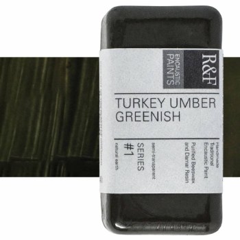 R&F Encaustic Paint 40ml Turkey Umber Greenish