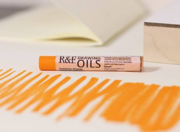 R&F Drawing Oils Cadmium Orange