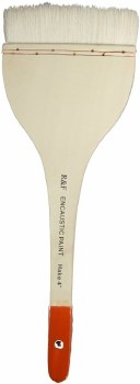 R&F Encaustic Hake Brush 4"