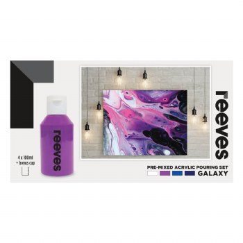 Reeves Pouring Acrylic Set 4x100ml - Galaxy