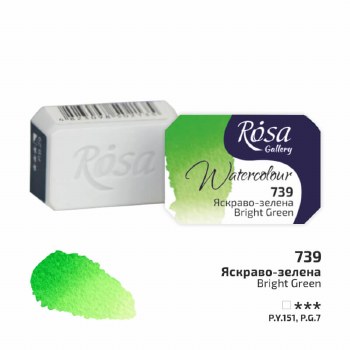 Rosa Full-Pan Watercolour - Bright Green 739