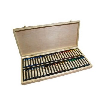 Sennelier Oil Pastels - Wooden Box of 50