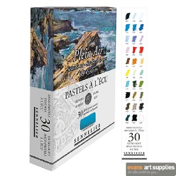 Sennelier Soft Pastels - Seaside Set of 30 half-pastels