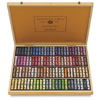 Sennelier Soft Pastels - Portrait Set of 100 pastels in Wooden Box