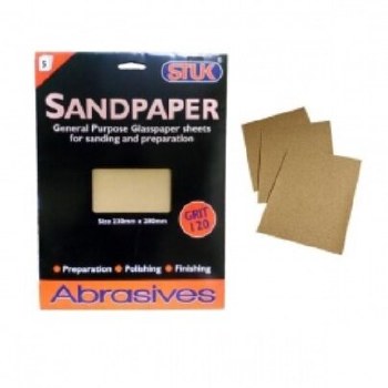 Sandpaper Fine 5 Sheets