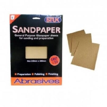 Sandpaper Medium Fine 5 Sheets