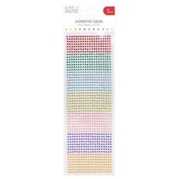 Simply Creative 3mm Gems - 1080pk Rainbow