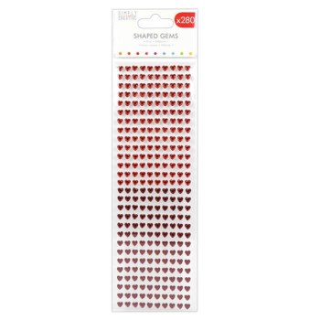 Simply Creative 6mm Heart Gems - 280pk Red