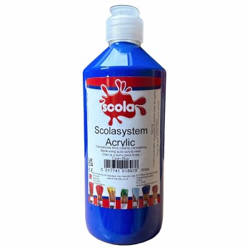 Scola 500ml Acrylic Cyan Blue