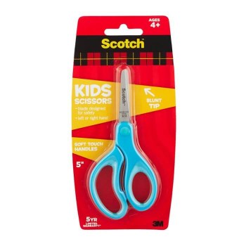 Scotch 12cm Kids Scissors Soft Handles Blunt Tip