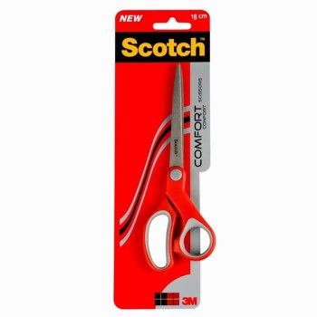 Scotch 18cm Comfort Scissors - Red