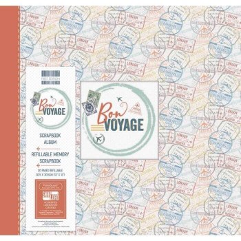 First Edition Scrapbook Album 12x12" - Bon Voyage Stamps