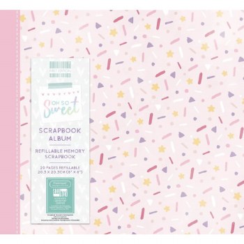 First Edition Scrapbook Album 8x8" - Oh So Sweet Sprinkle