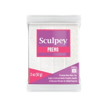 SCULPEY PREMO 2oz FROST WHITE GLITTER